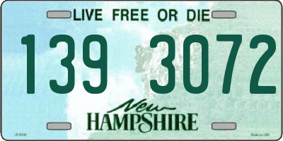 NH license plate 1393072