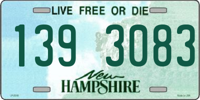 NH license plate 1393083
