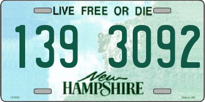 NH license plate 1393092
