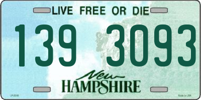 NH license plate 1393093