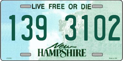 NH license plate 1393102