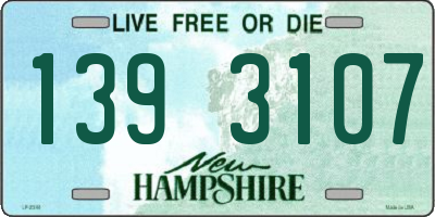 NH license plate 1393107