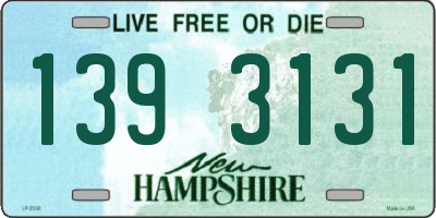 NH license plate 1393131