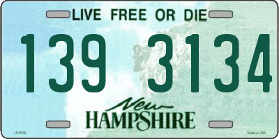 NH license plate 1393134