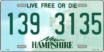NH license plate 1393135