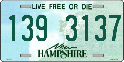 NH license plate 1393137