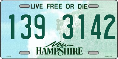 NH license plate 1393142