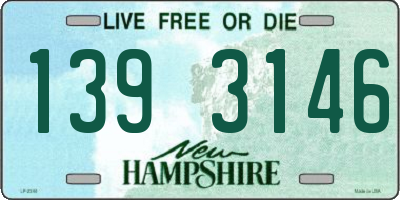 NH license plate 1393146