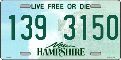 NH license plate 1393150