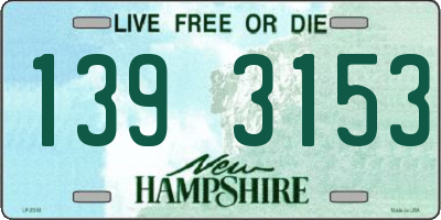 NH license plate 1393153