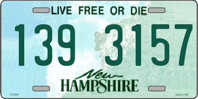 NH license plate 1393157
