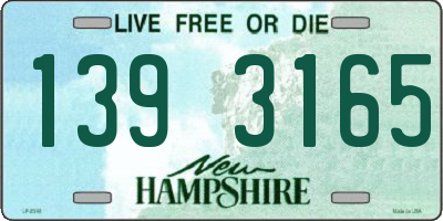 NH license plate 1393165