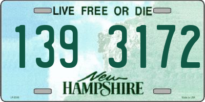 NH license plate 1393172