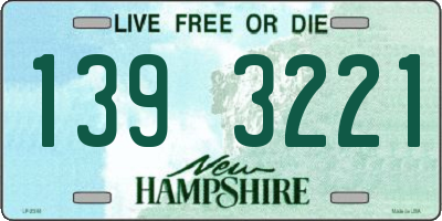 NH license plate 1393221