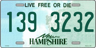 NH license plate 1393232