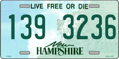NH license plate 1393236