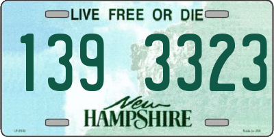 NH license plate 1393323