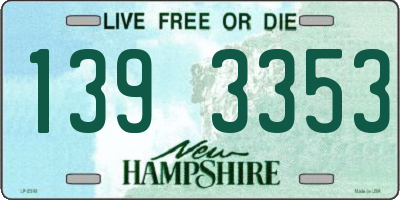 NH license plate 1393353