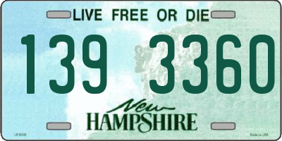 NH license plate 1393360