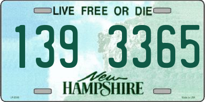 NH license plate 1393365