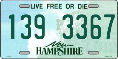 NH license plate 1393367