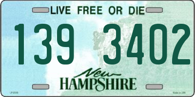 NH license plate 1393402