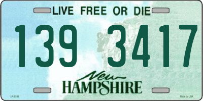 NH license plate 1393417