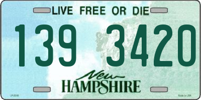 NH license plate 1393420