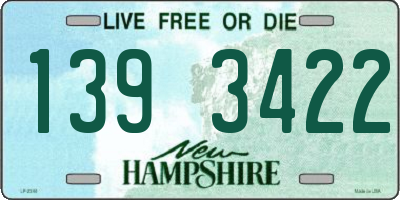 NH license plate 1393422