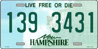 NH license plate 1393431