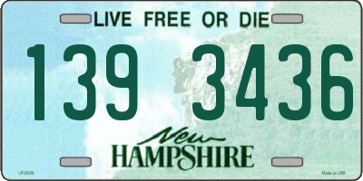 NH license plate 1393436