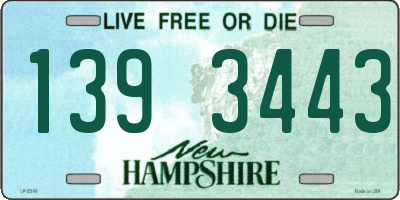 NH license plate 1393443