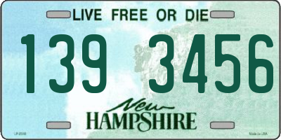 NH license plate 1393456