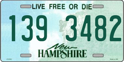 NH license plate 1393482