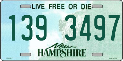 NH license plate 1393497