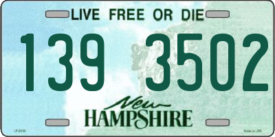 NH license plate 1393502