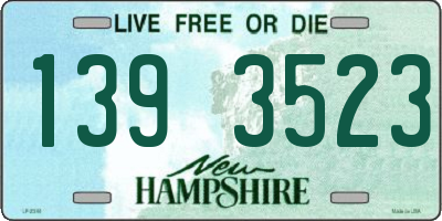 NH license plate 1393523