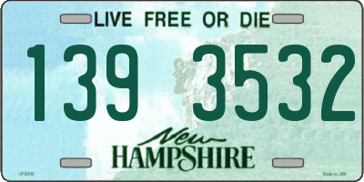 NH license plate 1393532