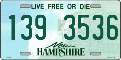 NH license plate 1393536