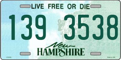 NH license plate 1393538