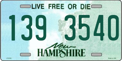 NH license plate 1393540