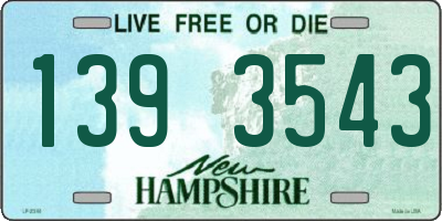 NH license plate 1393543