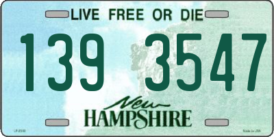NH license plate 1393547