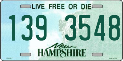 NH license plate 1393548