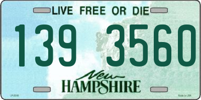 NH license plate 1393560