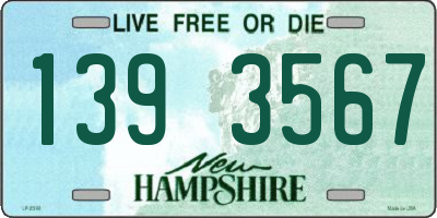 NH license plate 1393567