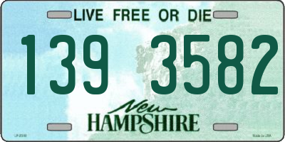 NH license plate 1393582