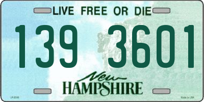 NH license plate 1393601
