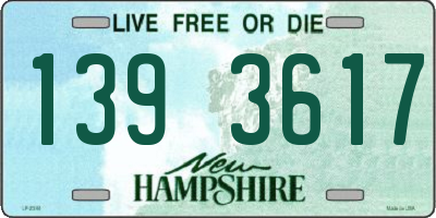 NH license plate 1393617