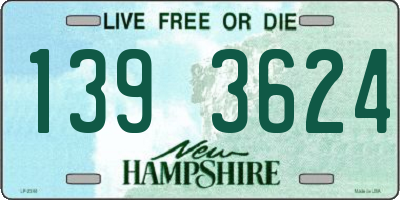NH license plate 1393624